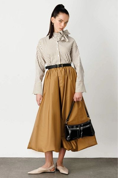 Hooopstore Princess Camel Color Balloon Skirt