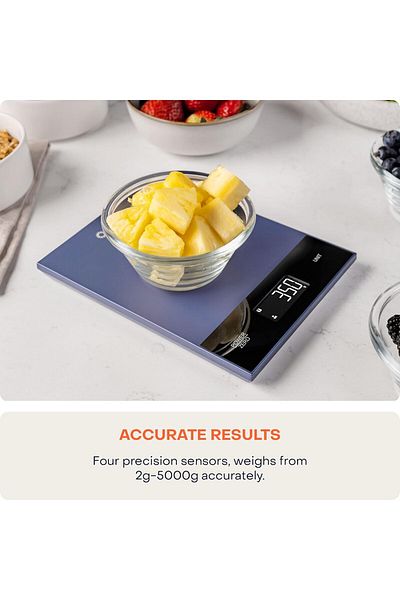Nutricook Kitchen Scale 2, 5kg Capacity, for Baking & Meal Prep, 4 Measuring Modes, Plastic, Blue