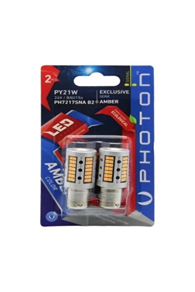 Photon P21W 93 AMBER 24V SİNYAL LED (2’Lİ BLISTER)