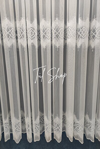 evihtiyaclarim by IOC Heavy Gramaged 033 Spreader Model 1/3 Close Pleated Tulle Curtain Suitable for All Rooms