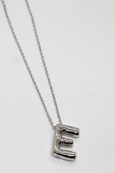 EUROMODA Simple Chain Letter Necklace with Letter Design