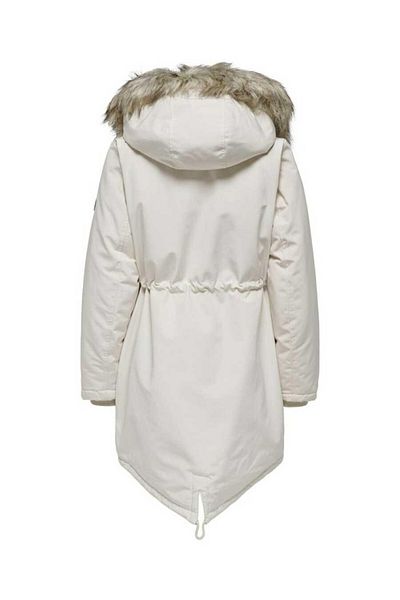 ONLY Women's Furry Hooded Parka Coat - 15322159
