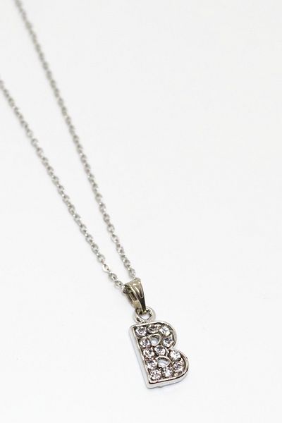 EUROMODA Letter Design Stone Chain Letter Necklace