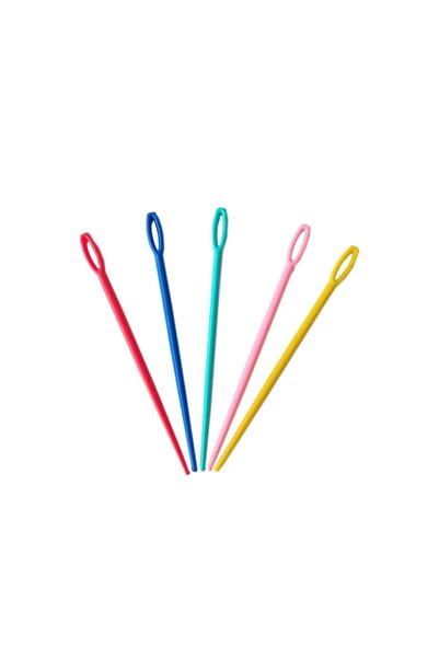 Zedhobi 25 Adet 9 Cm Boyutlarında Karışık Plastik Yün Iğnesi Çocuklar Için Eğitici Iğne