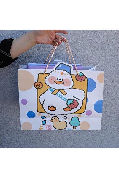 Piraye Gift Tavşan Tasarımlı Karton Çanta 26,5X32 Cm