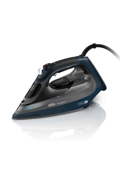 Braun TexStyle 9 Steam Iron 3200W, FreeGlide 3D, ActiClean, iCare Precision Tip, Auto Off - SI 9682