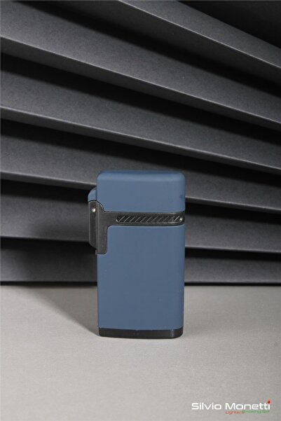 Silvio Monetti Lacivert Kapaklı Özel Tasarım Gazlı Çakmak 24CSM913R02