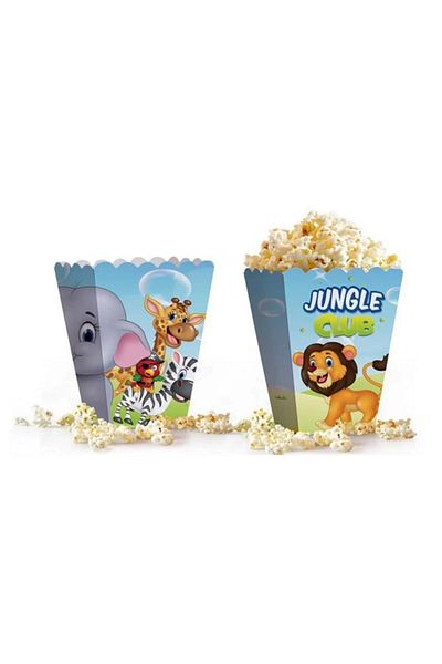 ZEAP Safari Jungle Club Corn Box 10 Pack Popcorn Box