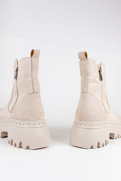 NiceDiffer Women's Colorful Light Sole Laced Suede Fur Flat Boots