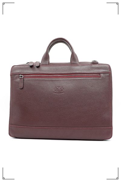 Derimo Leather حقيبة كمبيوتر محمول وحقيبة من الجلد الطبيعي
