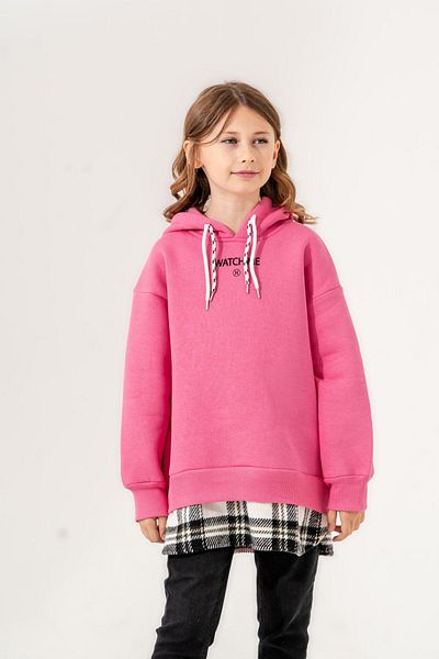 GİYİCEM Girl's Hooded Three Yarn Sweat