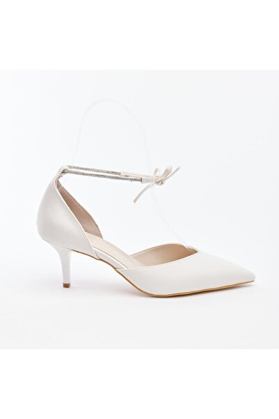 derinet Taşlı Kadın Topuklu Abiye Ayakkabı