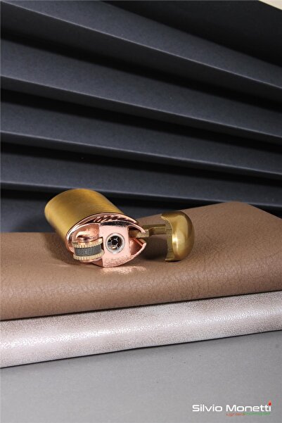 Silvio Monetti Altın Kapaklı Özel Tasarım Gazlı Çakmak 24csm831tr05