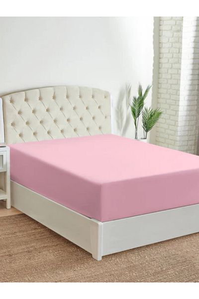 Denia Home Textile Cearşaf de pat din bumbac pieptănat elastic de toate mărimile
