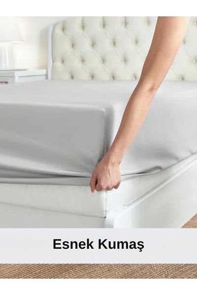 Denia Home Textile All Sizes Elastic Combed Cotton Bed Sheet