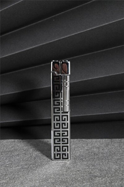 Silvio Monetti Metalik Renk Kapaklı Özel Tasarım Gazlı Çakmak 24csm901tr04