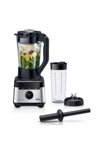 Braun PowerBlend7 Jug blender 2liter, 1400W and 30,000rpm motor, 9 programs, 600ml bottle - JB 7551
