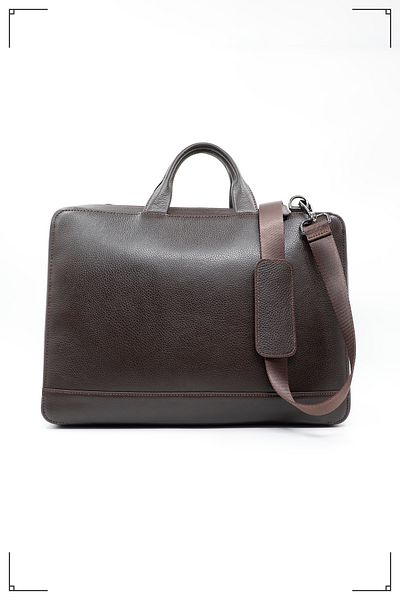 Derimo Leather حقيبة كمبيوتر محمول وحقيبة من الجلد الطبيعي