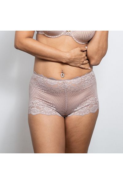 Aadaraya Lace Detail Boyshort Briefs