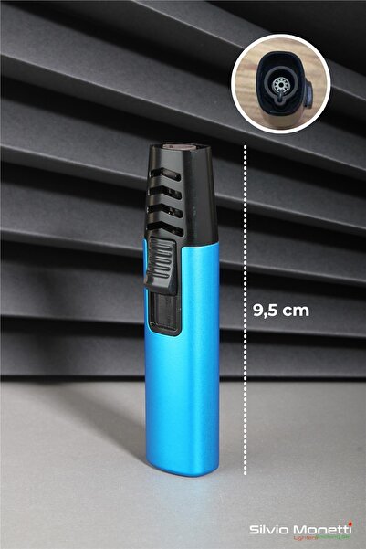 Silvio Monetti Mavi Özel Tasarım Pürmüz Gazlı Çakmak 24CSM843MR03