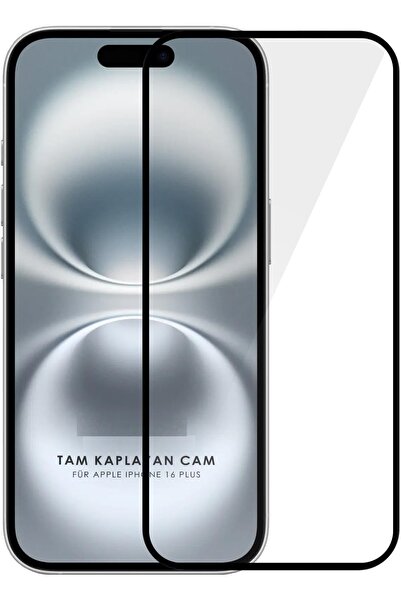 Evax (GUARD TAM) Iphone 16 Plus Uyumlu Tam Kaplayan Esd Anti-statik Tempered ...