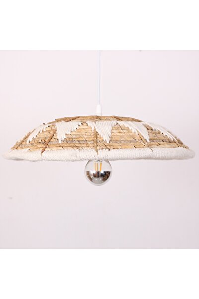 Mylamp İNKA 40x9 cm Çap- Doğal Abaka Aydınlatma