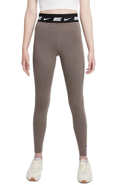 Nike Sportswear Club Women Brown Leggings Cotton Polyester