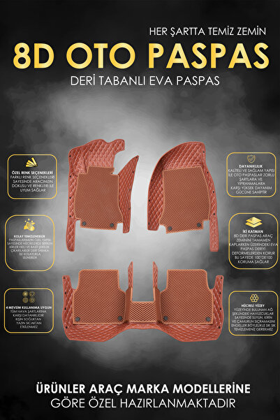 stiloto Volkswagen Passat B6 (2005-2011) Uyumlu Özel Dikim 2 Katmanlı Deri+Ev...