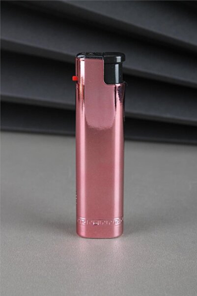 Silvio Monetti Gazlı Özel Tasarım Renkli Alevli Çakmak Pembe 24smc059r03