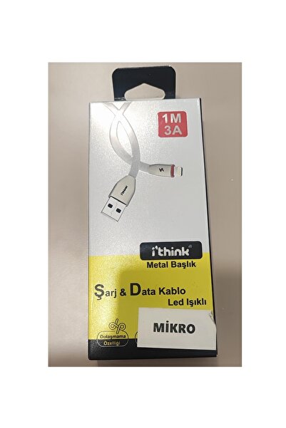 Ithink İTHİNK KABLO ŞARJ&DATA MİCRO LED IŞIKLI