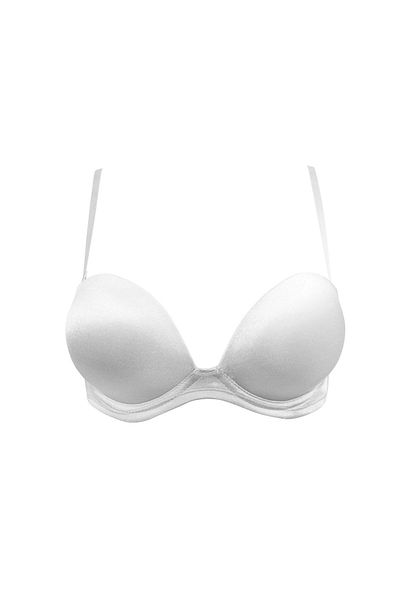 Le Jardin Women's Magic Double Padded Strapless Bra White 7036 Blanche