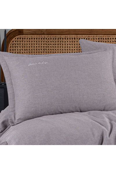 Hobby Yarn Dyed Double Duvet Cover Set - Brown