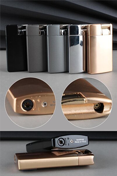 Silvio Monetti Mandallı Özel Tasarım Güçlü Torch Siyah Gazlı Çakmak Caksm020m