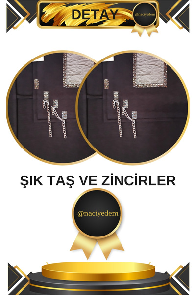 SCA Chain Detailed Crew Neck Tunic