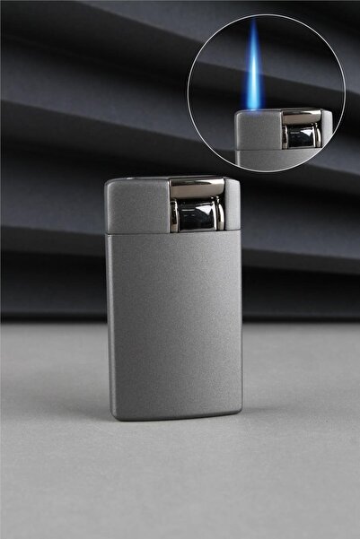 Silvio Monetti Mandallı Özel Tasarım Güçlü Torch Koyu Gri Gazlı Çakmak CAKSM020M