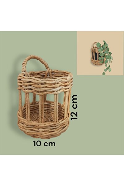 afralya home سلة ديكور صغيرة قطعة واحدة، سلة معلقة للمطبخ، سلة صغيرة من الخوص