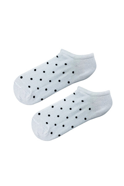 CARNAVAL SOCKS Ciorapi sport cu model cu buline de culoare albă