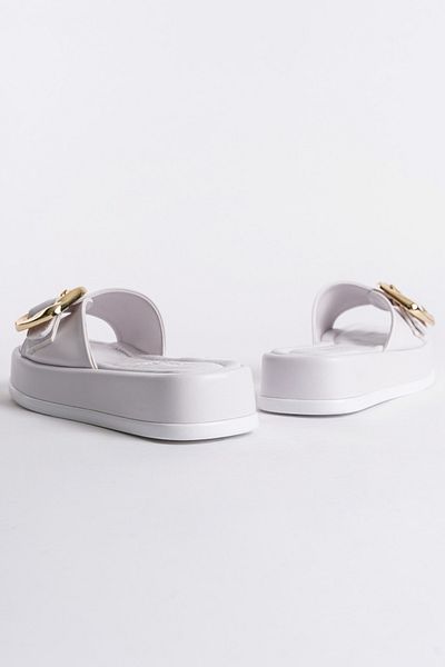 Capone Outfitters Damen-Hausschuhe mit Keilabsatz und Schnalle