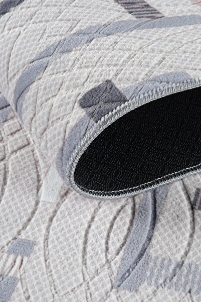 Adalıpanda Halı Kaymaz Tabanlı, Yıkanabilir, Leke Tutmaz, Konforlu Panda Plus Dört Mevsim Dekoratif Yolluk Saçaklı