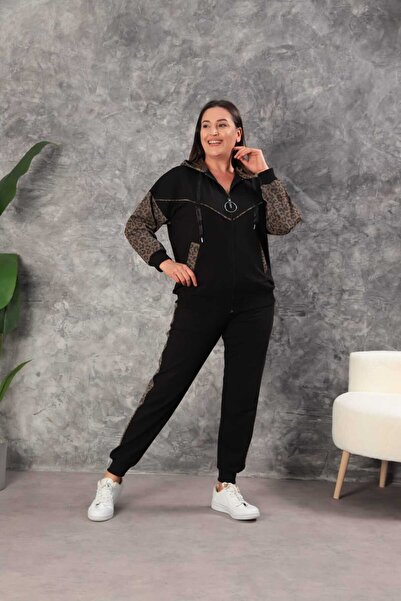 SheRa Boutique Garnili Örme Kumaş, Jakarlı, Simli Şık Kadın Eşofman Takımı