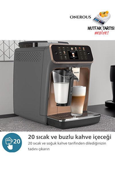 Philips 5500 Özel Seri 20 Çeşit Sıcak-Soğuk İçeçek Premium LatteGo Tam Otomat...