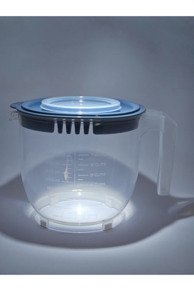 Dünya Plastik ÇİFT KAPAKLI 2200ML MİKSER KABI