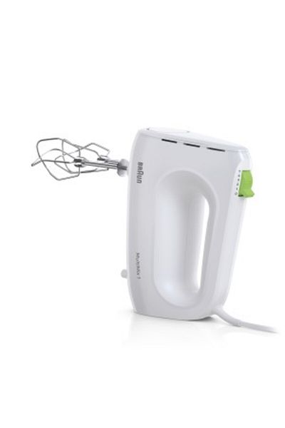 Braun MultiMix 1 Hand Mixer 450W, FastMix 4 Speed + Turbo, 2 Stainless Steel dough hooks - HM 1100