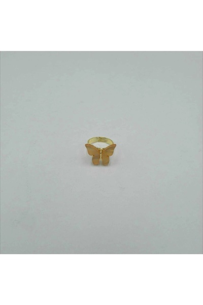 Tralles Takı Adjustable Gold Butterfly Ring