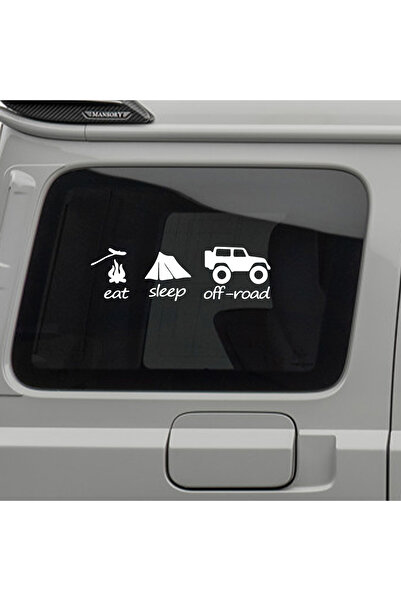Sönmez Dijital Eat Sleep Offroad Sticker - 4x4 Sticker - Jeep Sticker - Oto S...