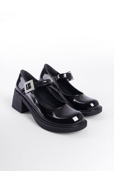 Capone Outfitters Mary Jane Damenschuhe – Steindetaillierte Schnalle