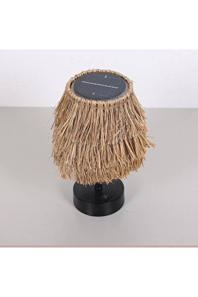 Mylamp Güneş Enerjili Masa Lambası Doğal Muz Lifi 27x20cm.