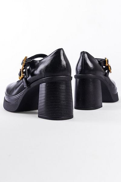 Capone Outfitters Mary Jane Damenschuhe – hohe Sohle und Schnallendetail