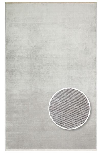 Eko Halı EKO Halı NAPOLI NAP 01 GREY Sade Desenli Modern Sık Dokuma Makine Ha...