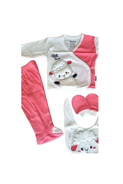 Miniworld Baby 5-Piece Hospital Gift Newborn Bodysuit Set 100% Cotton